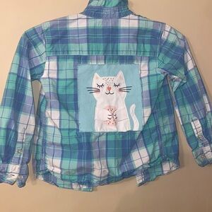 Girls custom made flannel shirt